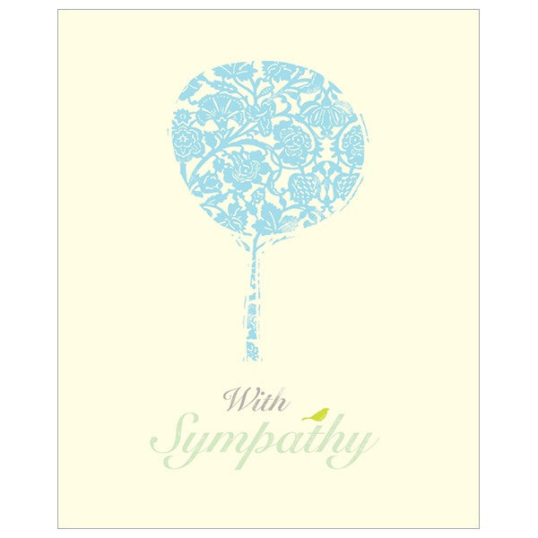 With Sympathy Tree Card