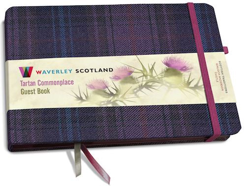 Tartan Cloth Guest Book - Kinloch Anderson Thistle