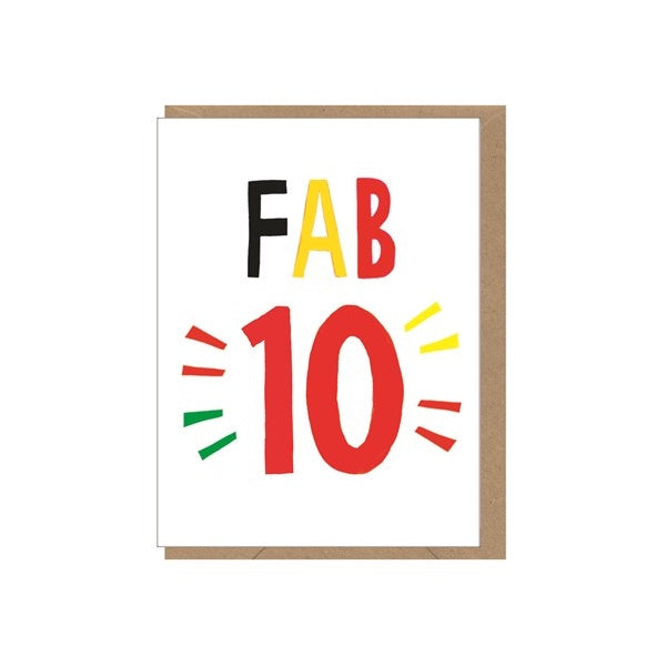 Fab 10 Card