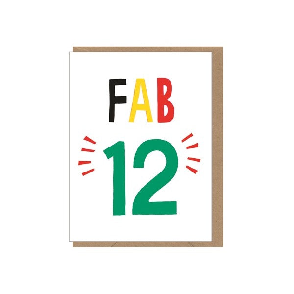 Fab 12 Card