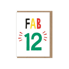 Fab 12 Card