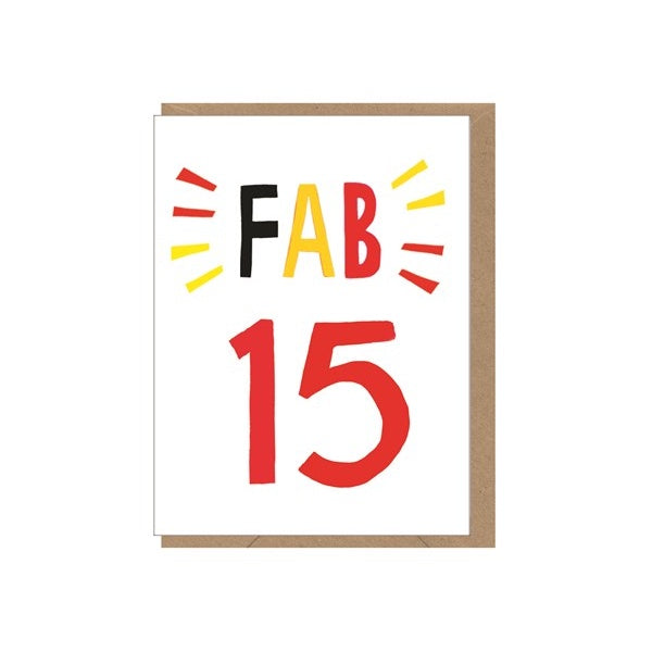 Fab 15 Card