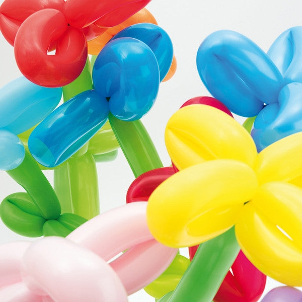 Multicolour Mix Pack of 12 Long Balloons