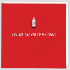You’re The Gin to My Tonic Pin Badge Card