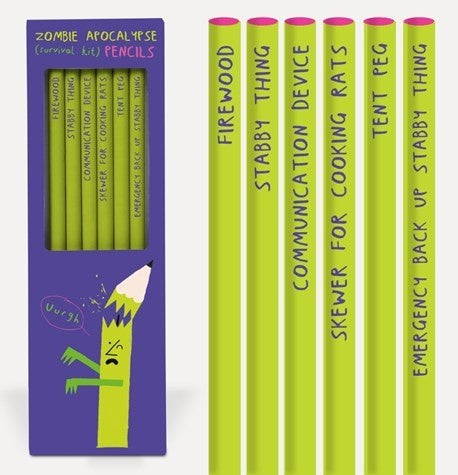 Zombie Apocalypse Pencils