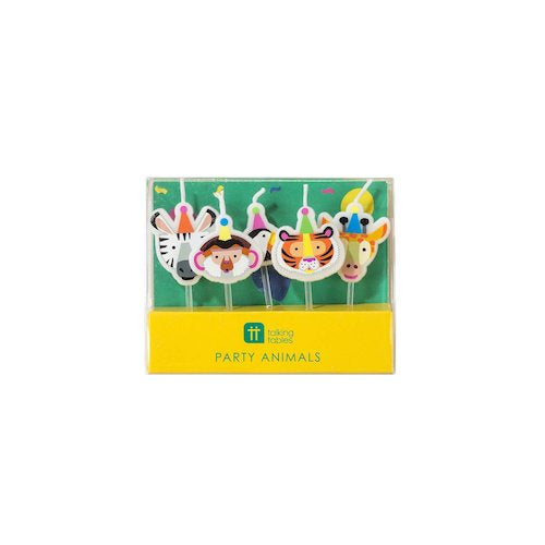 Party Animals Shaped Candles Pack of 5