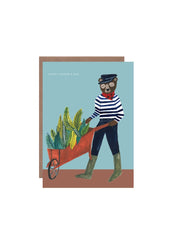 Bear With Wheelbarrow Father’s Day Card