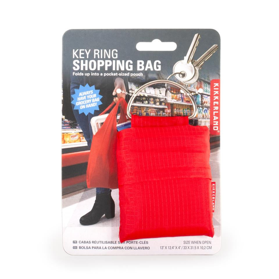 Keyring Shopping Bag Red