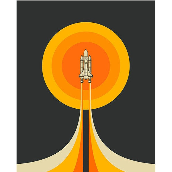 Upward Rocket Card