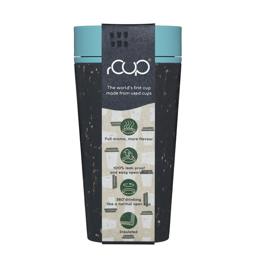Circular & Co Cup Black and Teal 12oz