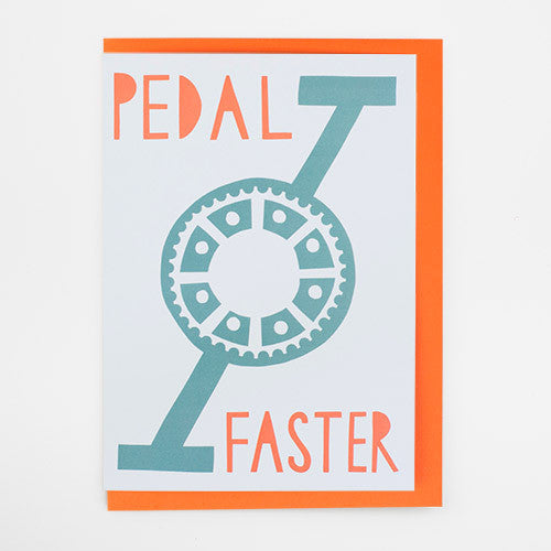 Pedal Faster Card