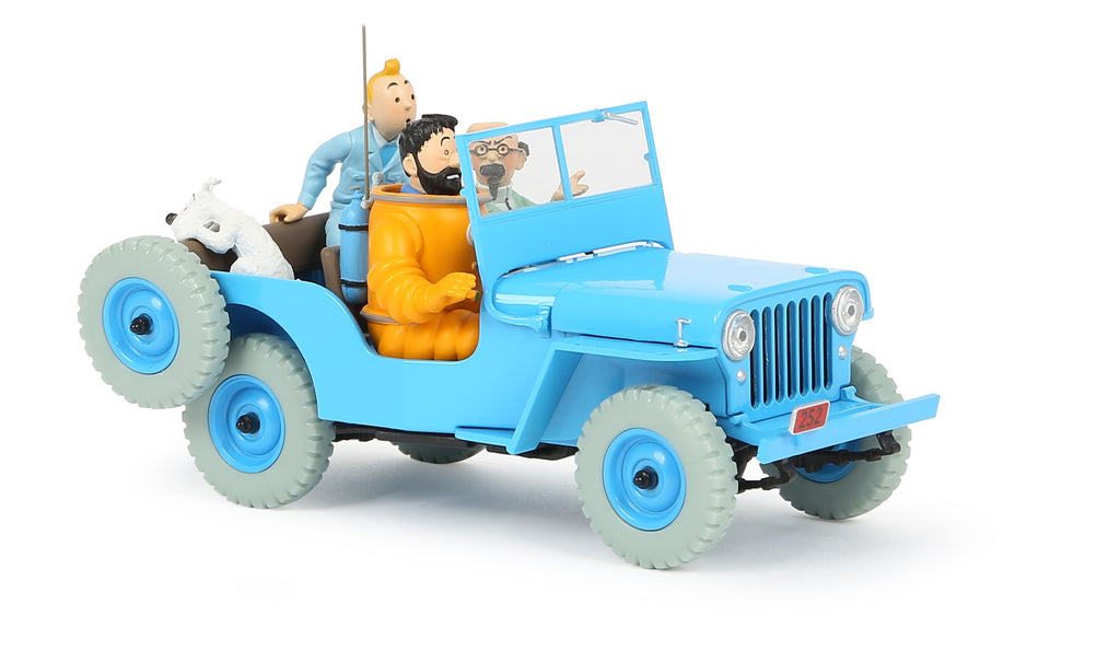 Tintin 1/24th Scale Blue Willys CJ2A From Destination Moon