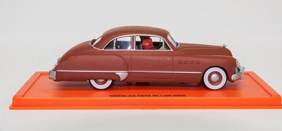 Tintin Die Cast Buick Roadmaster Paper Tiger