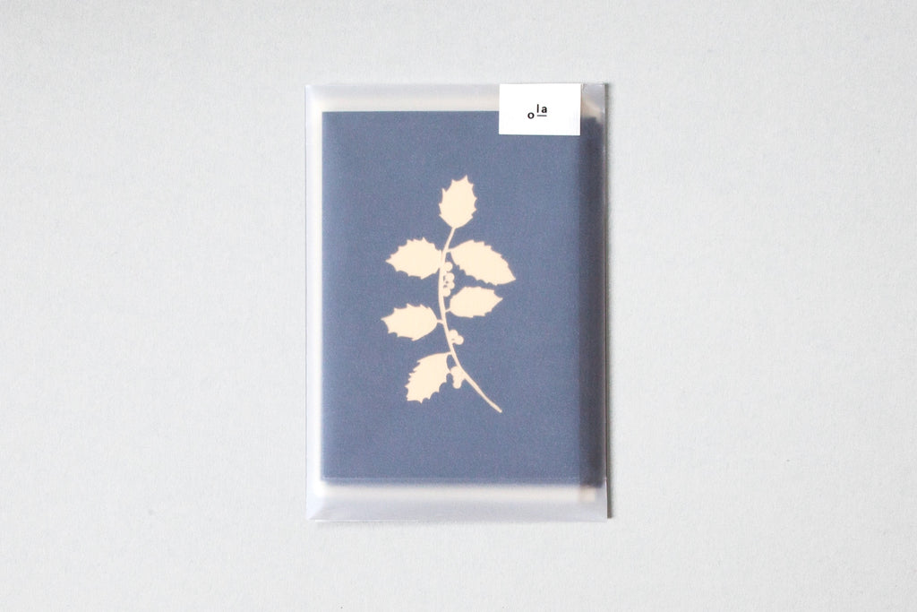 Holly Print Pack of 6 Christmas Cards