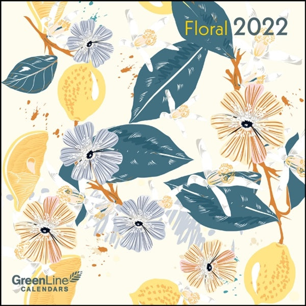 2022 Floral Mini Grid Calendar