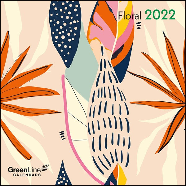 2022 Wall Calendar - Floral Greenline