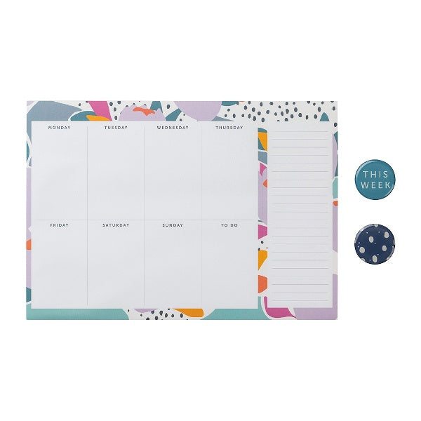 Busy B Floral Weekly Planner Pad