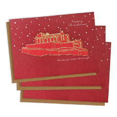 Edinburgh Castle Foiled Christmas Card Pack