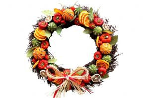 Dried Fruit Twig Circle - 25cm