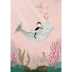 Dolphin Hearts Card