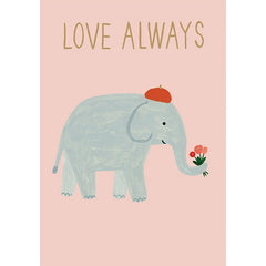Love Always Elephant Card