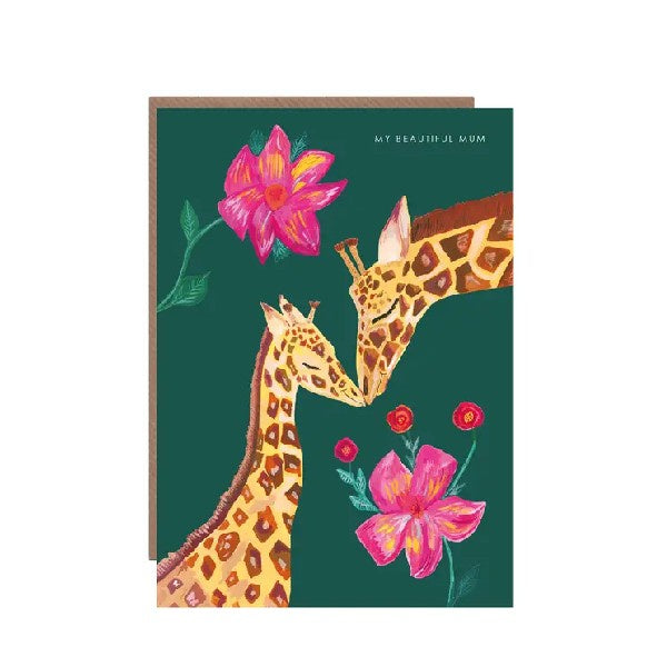 My Beautiful Mum Giraffes Card