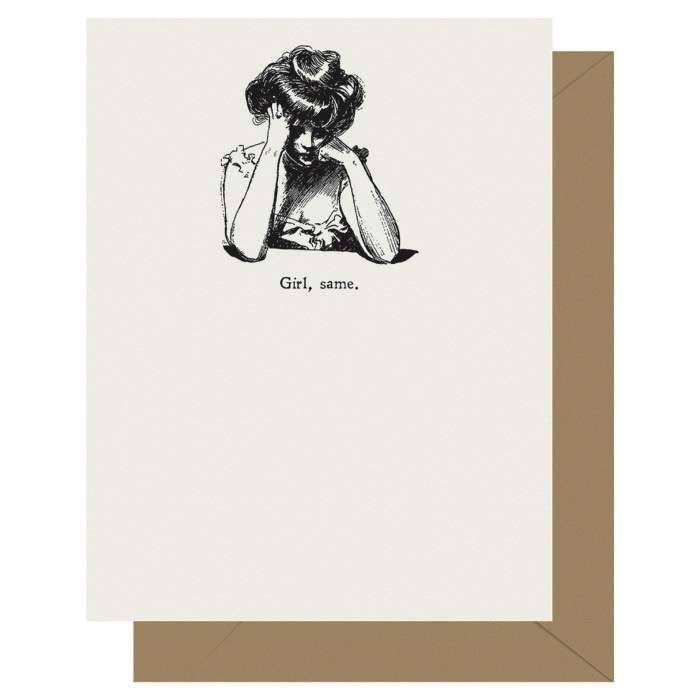 Girl Same Card