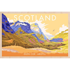 Glen Coe Wooden Postcard