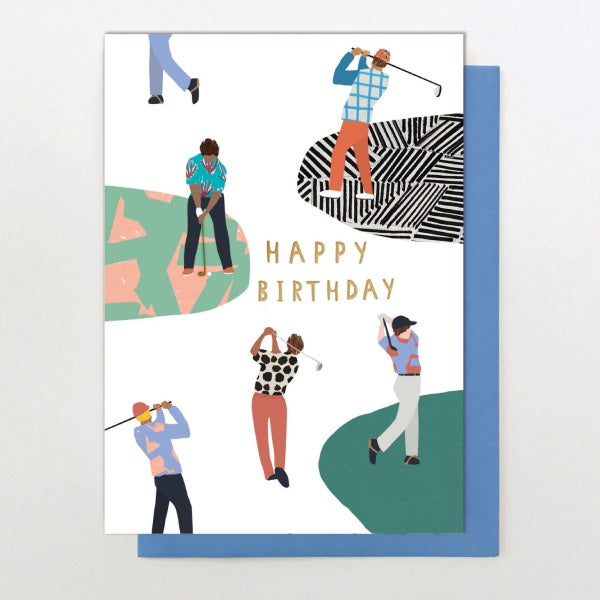 Happy Birthday Golfers Card