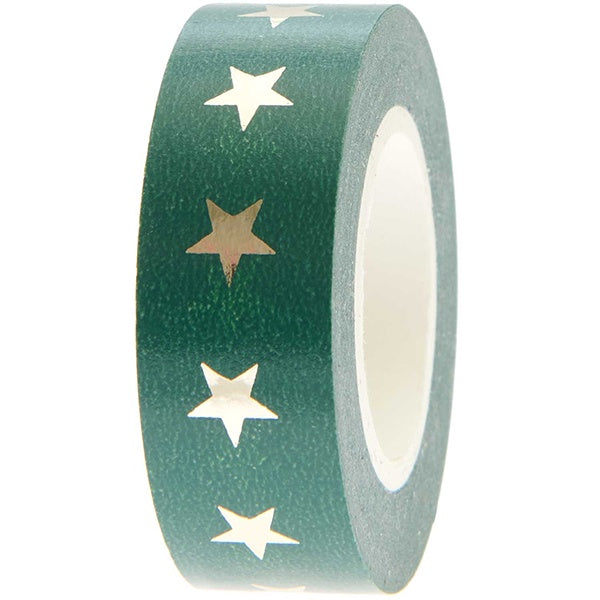 Green and Gold Stars Washi Tape
