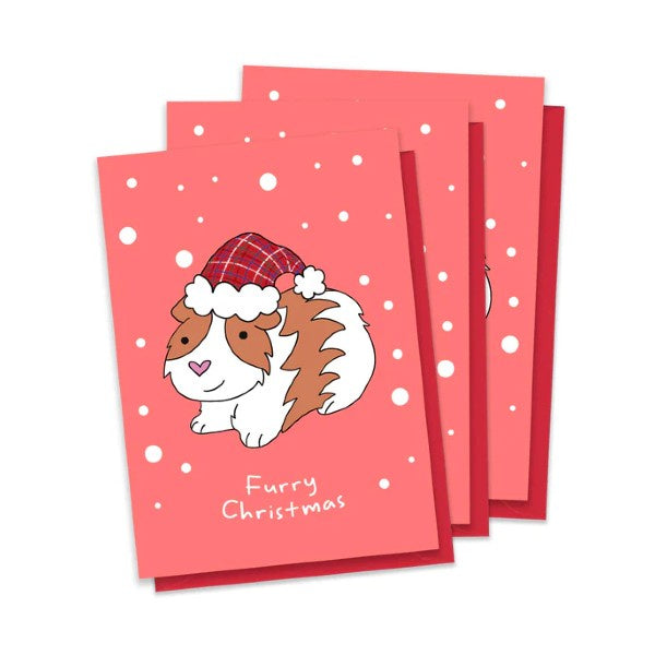 Guinea Pig Mini Christmas Card Pack