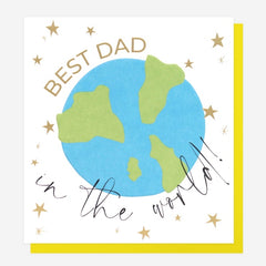 Best Dad in the World Earth Card