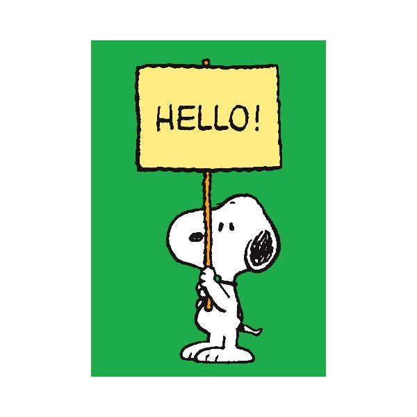 Hello! Snoopy Mini Card
