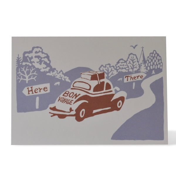 Here and There Bon Voyage Card