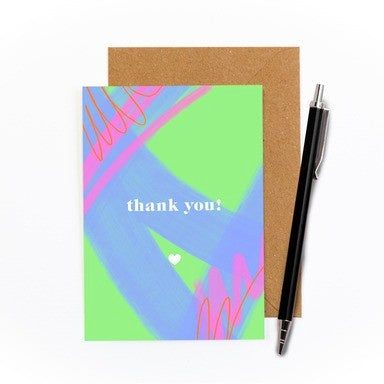 Thank You! Scribble Foiled Card