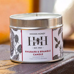 Rhubarb and Bramble Beeswax Tin Candle