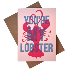 You're My Lobster Blue Card