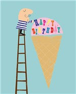 Giant Ice Cream Cone Birthday Card