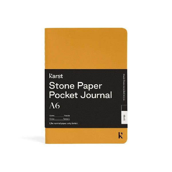 Karst A6 Blank Pocket Journal Turmeric