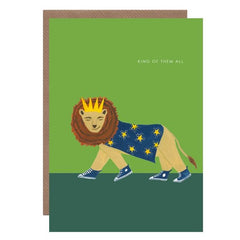 King Of Them All Lion Card