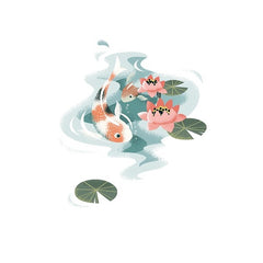 Koi and Lily Pads Card