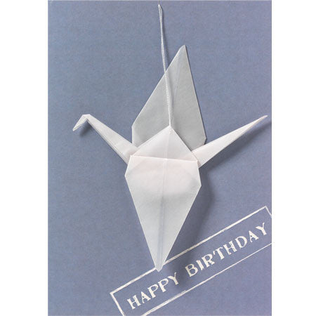Happy Birthday Crane Card