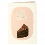 Chocolate Cake Happy Birthday Card