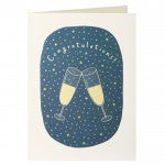Champagne Glasses Congratulations Card
