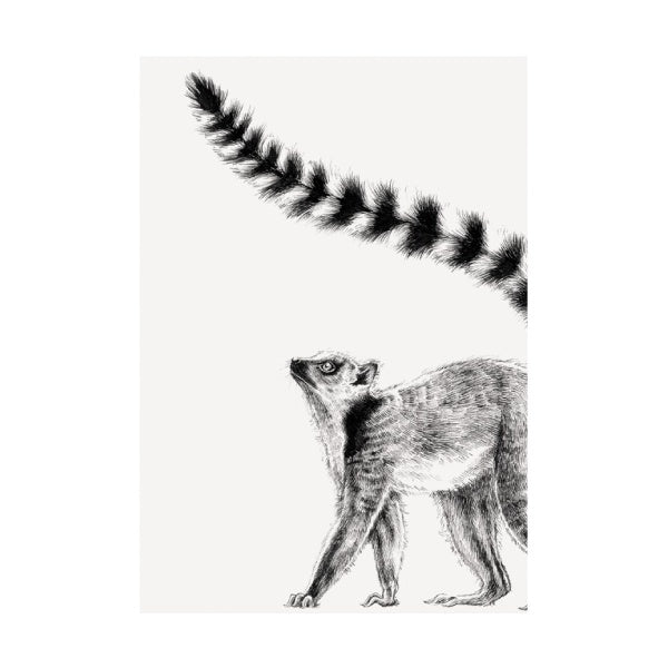 Ink and Shadow Lemur Card