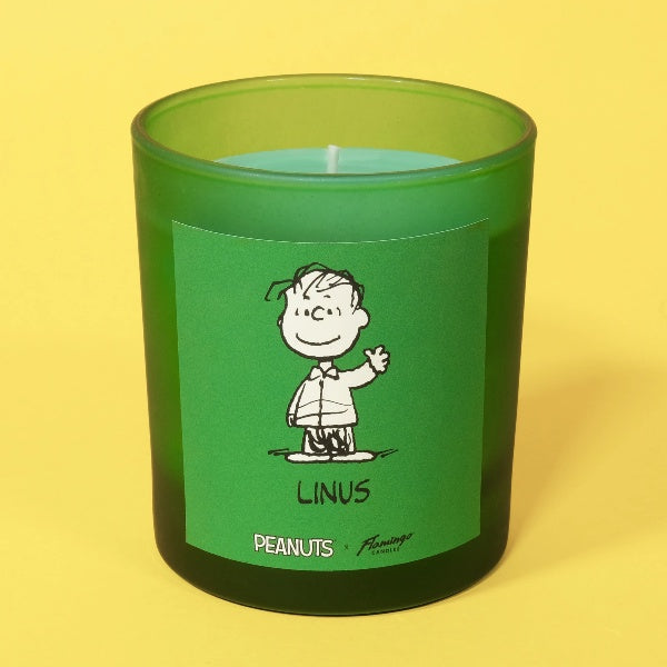 Snoopy Mango and Dragonfruit Scented - Linus Green Jar Candle