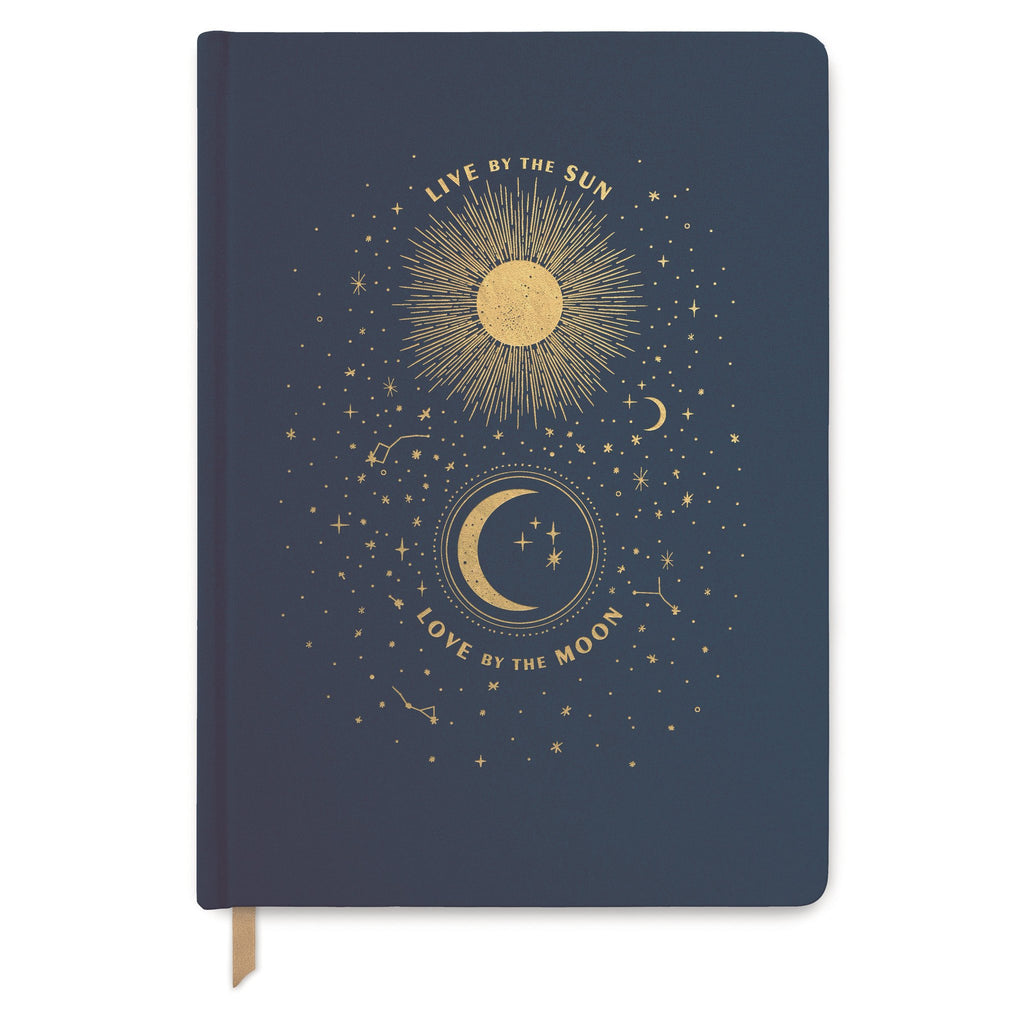 Live by the Sun Blue Cloth Ruled Notebook