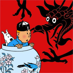 The Blue Lotus Tintin poster