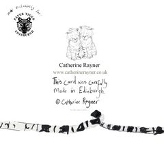 The One I Love Siberian Tiger Christmas Card by Catherine Rayner