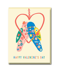 Love Birds Happy Valentine's Day Card